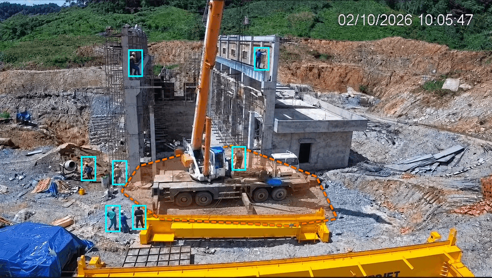 Kết nối hình ảnh và diễn biến công trường